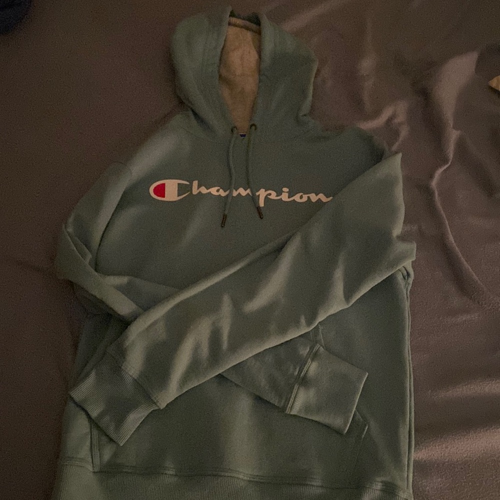 Green Champion hoodie